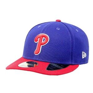 Philadelphia Phillies New Era 59Fifty Hat 7 3/4 Blue Red Low Profile Ball Cap